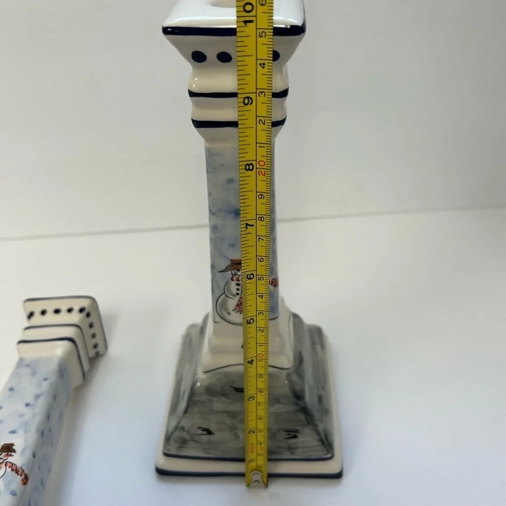 Vintage RCCL Portugal Tapered Hand Painted Candle Holders
